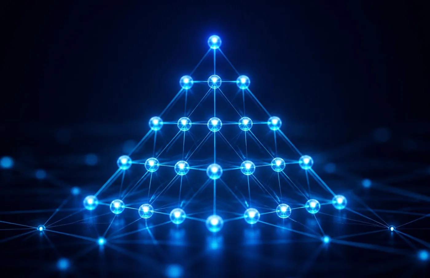5 level referral network structure diagram used by Ahmi Network team bonus plan